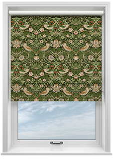 William Morris At Home Strawberry Thief, Nettle - Roller Blind